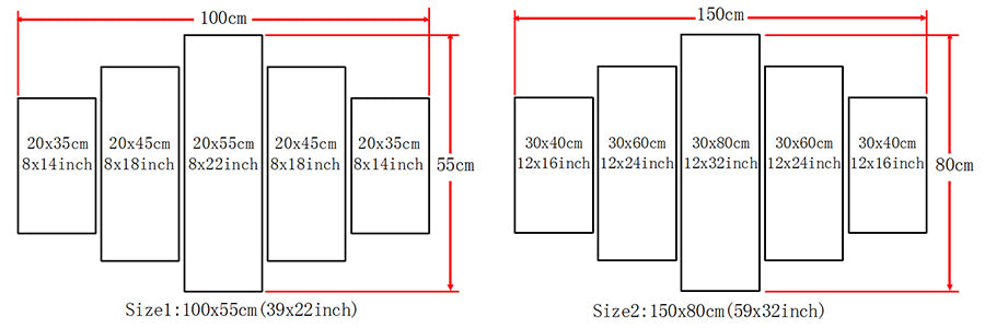 Bruce Lee Framed Canvas Poster Wall Art Print Set