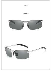 Thumbnail for Photochromic Men Polarized Driving Chameleon Sunglasses