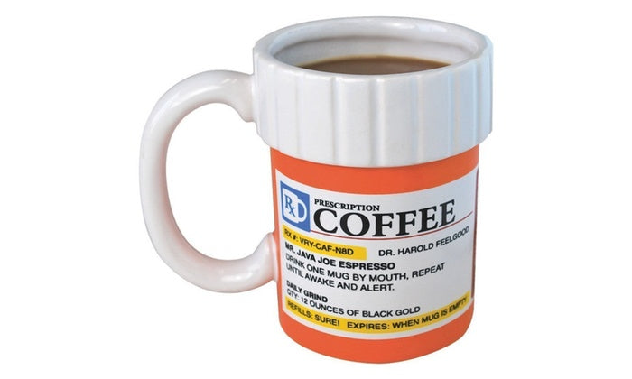 Caffeine Pharmacy Prescription Ceramic Coffee/Tea Mug