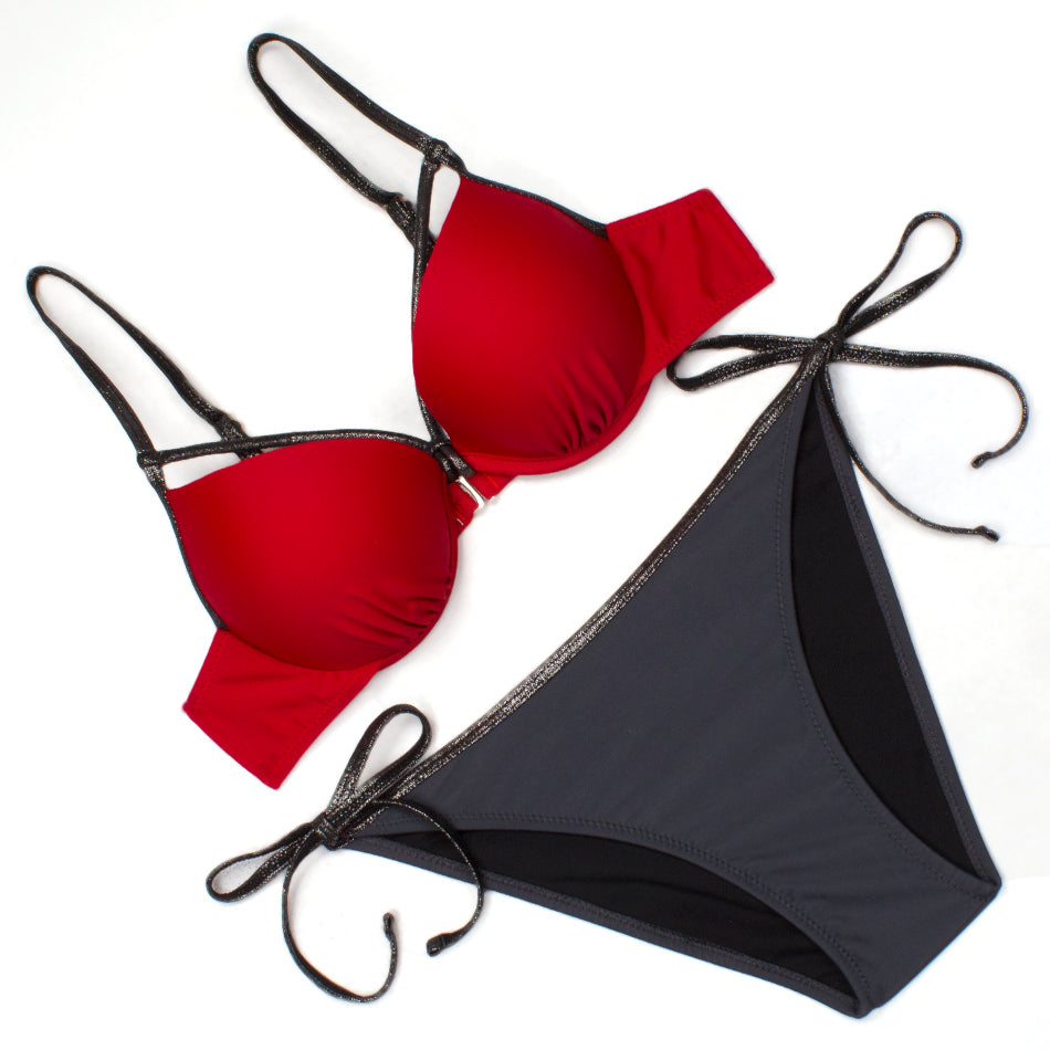 Sexy Bikini Women Bordered Push Swimsuit