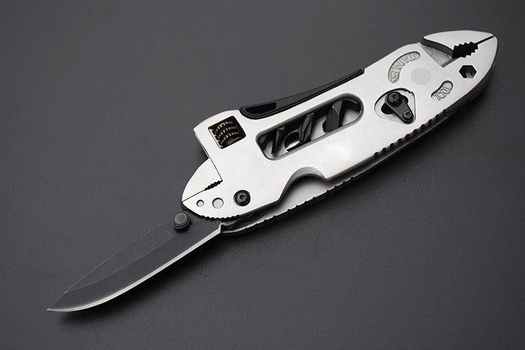 Portable Folding Multifunction Wrench Jaw+Screwdriver+Pliers+Knife Multi Tool Set Survival Gear Mini Tools Pocket Multitool