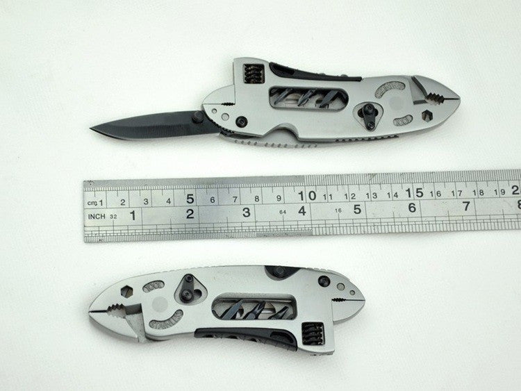 Portable Folding Multifunction Wrench Jaw+Screwdriver+Pliers+Knife Multi Tool Set Survival Gear Mini Tools Pocket Multitool