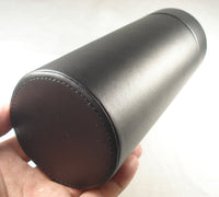 Thumbnail for Black COHIBA Genuine leather Travel Cigar Tube Jar Humidor with Hygrometer & Humidifier