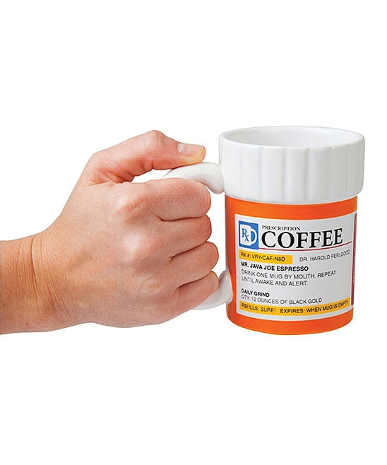Caffeine Pharmacy Prescription Ceramic Coffee/Tea Mug