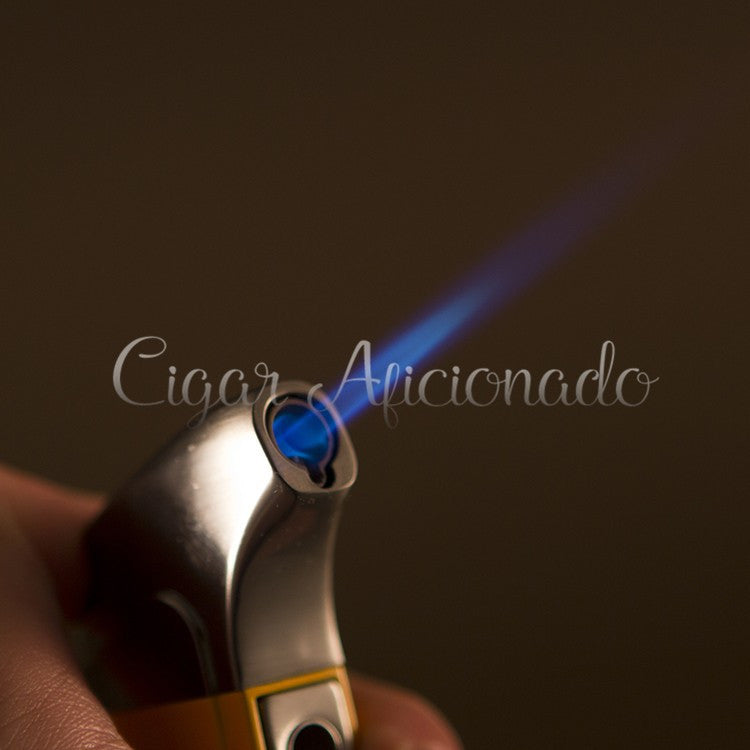 COHIBA Brand New High Quality Pocket Size Metal Windproof Torch Jet Flame Butane Gas Cigarette Cigar Lighter W/ Double Cigar Punch