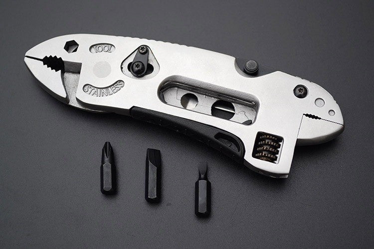 Portable Folding Multifunction Wrench Jaw+Screwdriver+Pliers+Knife Multi Tool Set Survival Gear Mini Tools Pocket Multitool