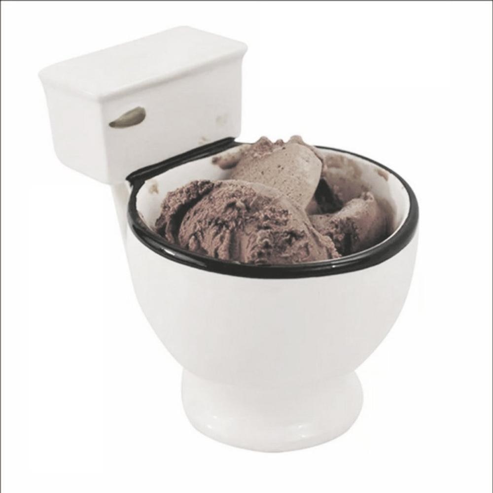 Creative and funny toilet shaped ceramic mug for multipurpose use