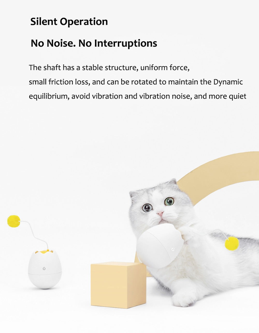 Motion-Sensored Electric Roly-Poly Cat Toy