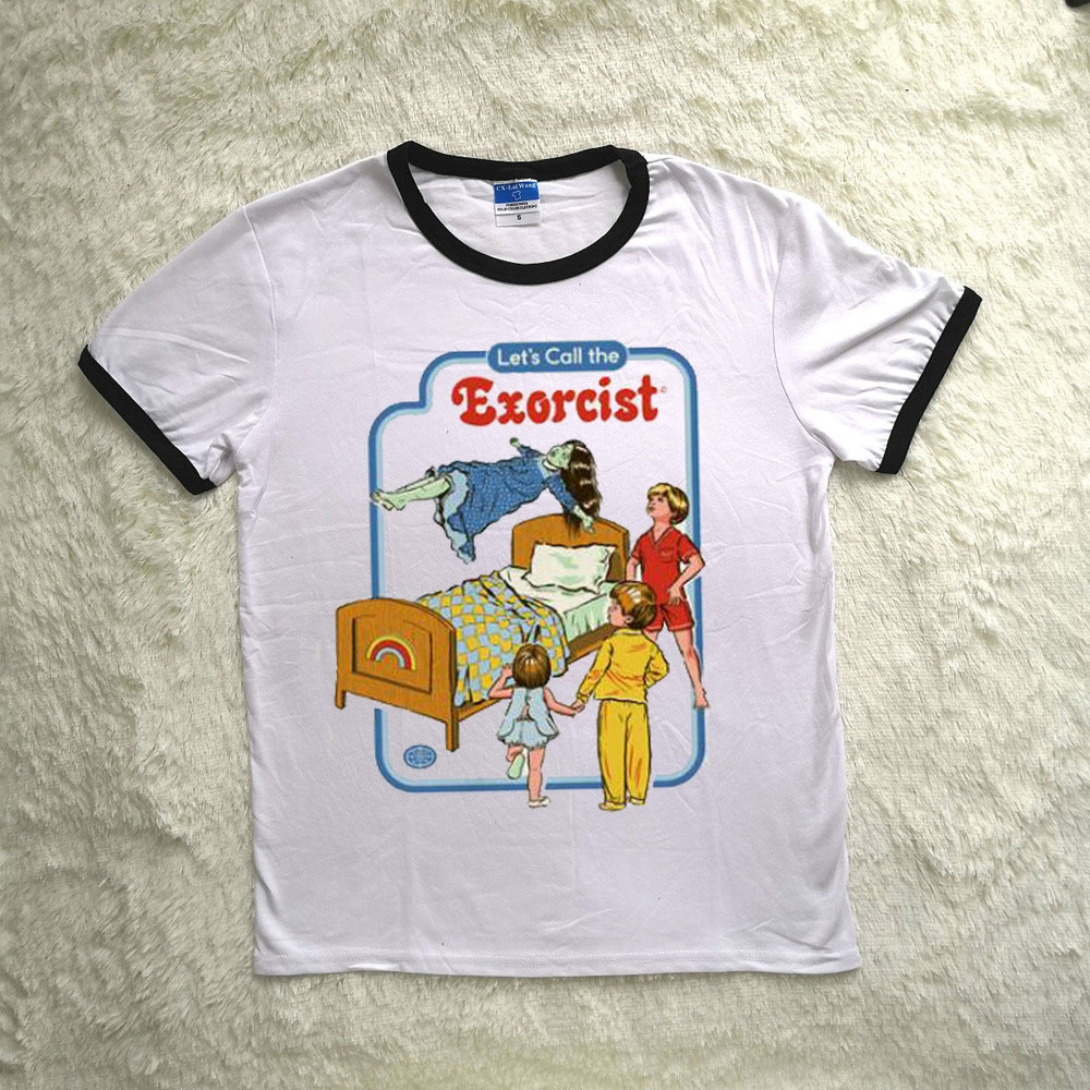 Let's Call The Exorcist Childhood Spoof Tshirt