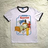 Thumbnail for Let's Call The Exorcist Childhood Spoof Tshirt