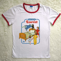 Thumbnail for Let's Call The Exorcist Childhood Spoof Tshirt