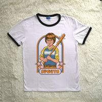 Thumbnail for Childhood Sports Retro Spoof Tshirt