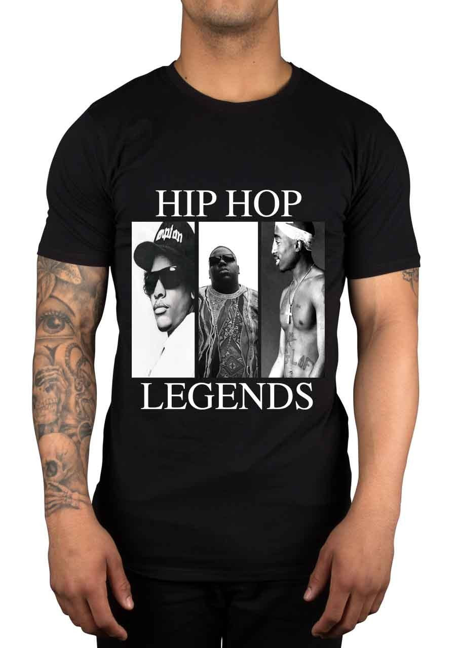 Hip Hop Legends Biggie Smalls Eazy E Tupac Shakur Tshirt - TshirtNow.net - 1