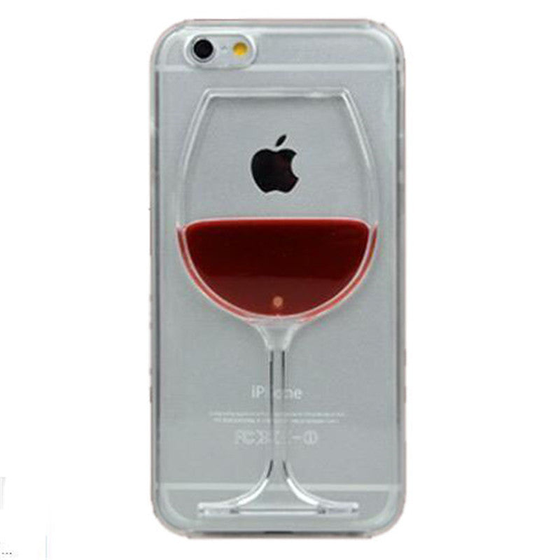 Wine Lovers Red Wine Cup Liquid Transparent Case Cover For Apple iPhone 4 4S 5C 5 5S 6 6S 6 Plus All Models Phone Cases Back Covers - TshirtNow.net - 1
