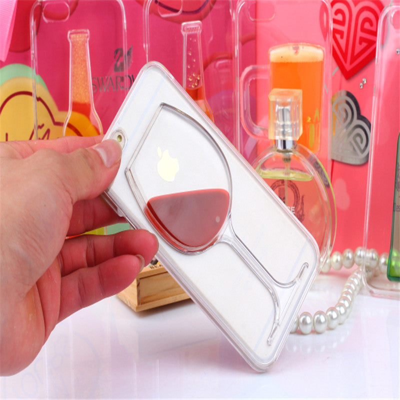 Wine Lovers Red Wine Cup Liquid Transparent Case Cover For Apple iPhone 4 4S 5C 5 5S 6 6S 6 Plus All Models Phone Cases Back Covers - TshirtNow.net - 5
