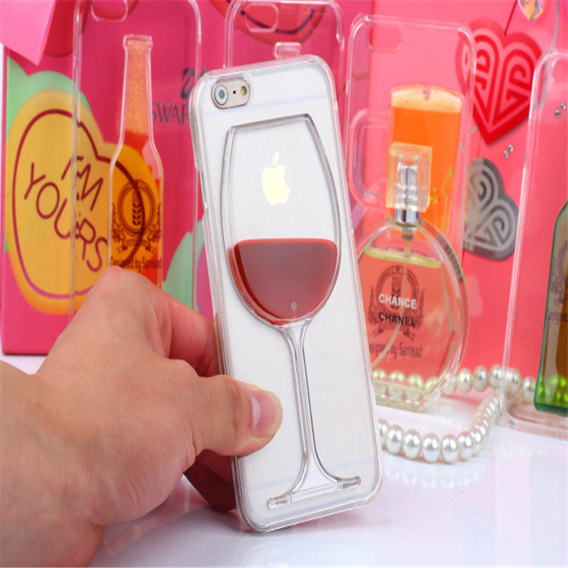 Wine Lovers Red Wine Cup Liquid Transparent Case Cover For Apple iPhone 4 4S 5C 5 5S 6 6S 6 Plus All Models Phone Cases Back Covers - TshirtNow.net - 3