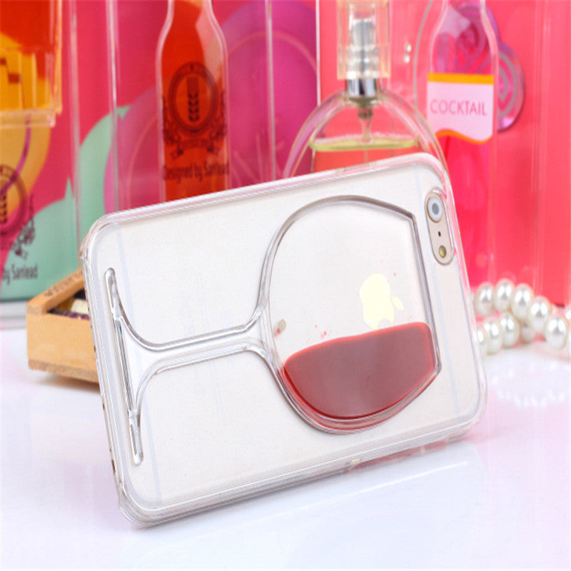 Wine Lovers Red Wine Cup Liquid Transparent Case Cover For Apple iPhone 4 4S 5C 5 5S 6 6S 6 Plus All Models Phone Cases Back Covers - TshirtNow.net - 2