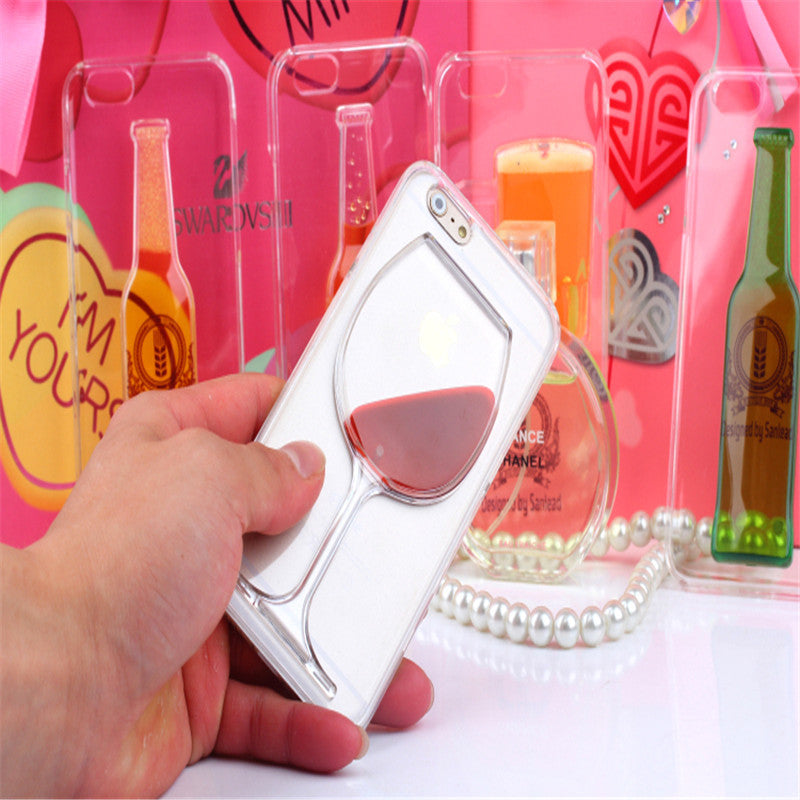 Wine Lovers Red Wine Cup Liquid Transparent Case Cover For Apple iPhone 4 4S 5C 5 5S 6 6S 6 Plus All Models Phone Cases Back Covers - TshirtNow.net - 4