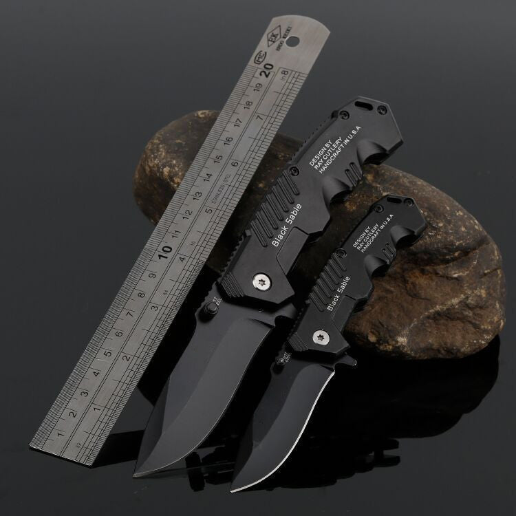 Cold Steel black blade 57HRC folding outdoor camping knife