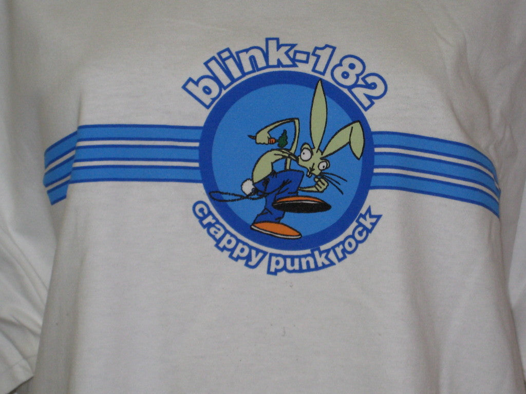 Blink 182 Crappy Punk Rock Adult White Size XL Tshirt - TshirtNow.net - 3