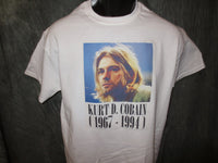 Thumbnail for Nirvana Kurt Cobain Face Tshirt: White Tshirt - TshirtNow.net - 1