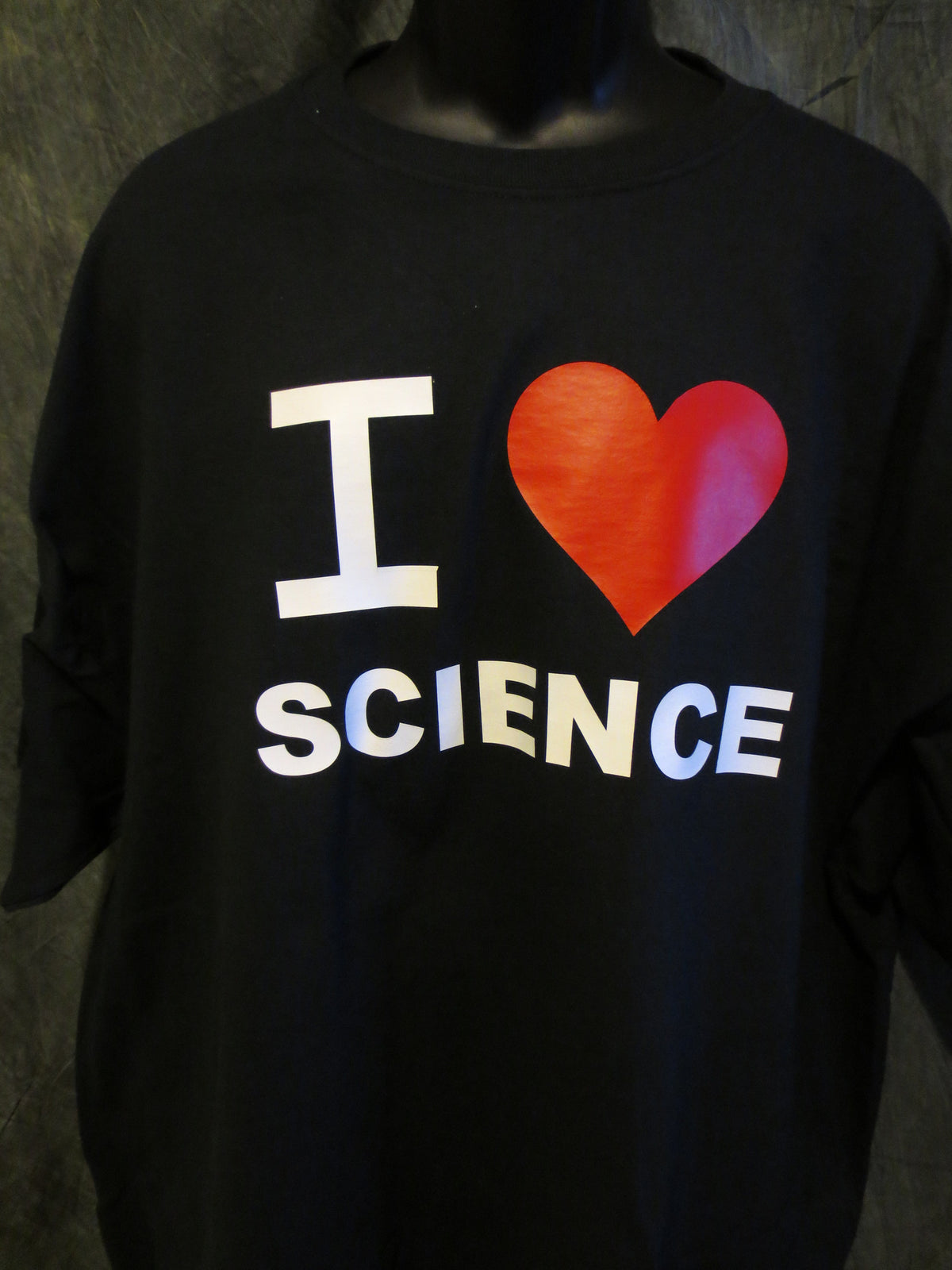 I Love Science Tshirt: Black With Red & White Print - TshirtNow.net - 3