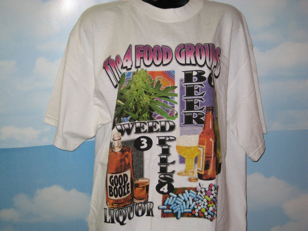 Four Food Groups Tshirt Adult Size XL - TshirtNow.net - 1