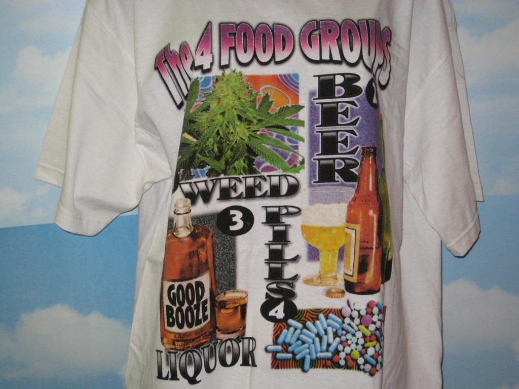 Four Food Groups Tshirt Adult Size XL - TshirtNow.net - 2