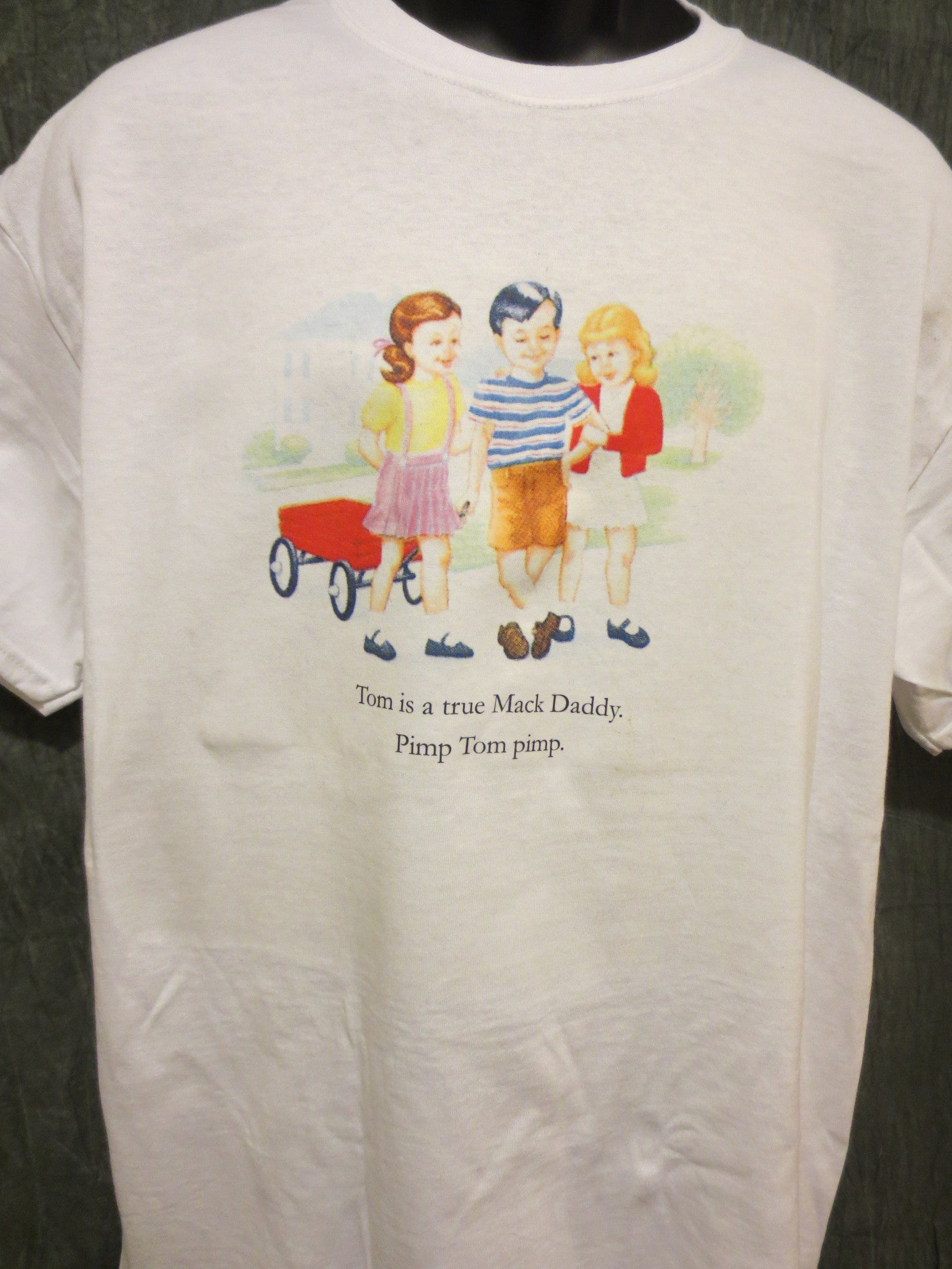 Childhood Tom is a True Mack Daddy Pimp Tom Pimp White Tshirt - TshirtNow.net - 5
