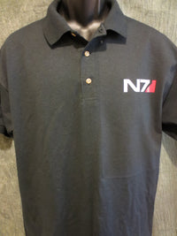 Thumbnail for Mass Effect N7 Logo Knit Polo - TshirtNow.net - 4