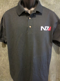 Thumbnail for Mass Effect N7 Logo Knit Polo - TshirtNow.net - 1