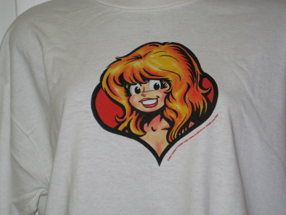 Cherry in Heart Adult White Size XL Tshirt - TshirtNow.net - 1