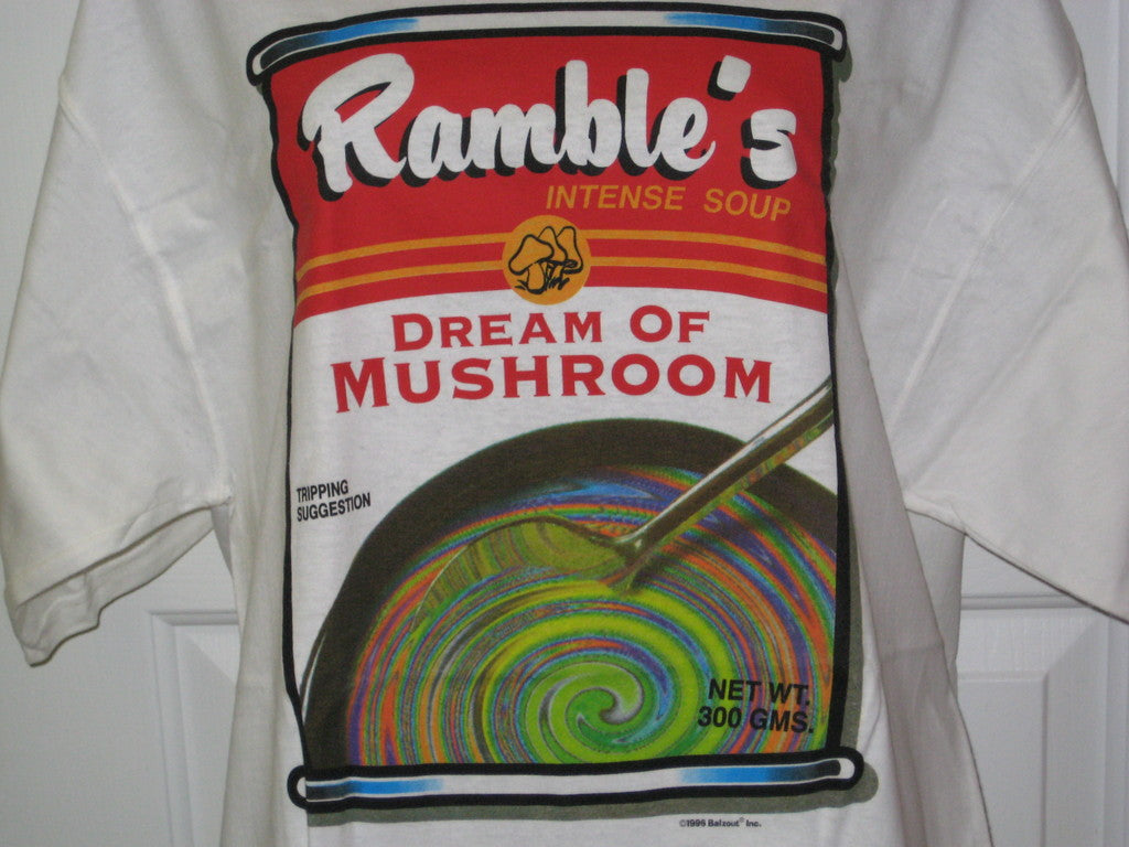 Ramble's Dream of Mushroom Adult White Size L Large Tshirt - TshirtNow.net - 2
