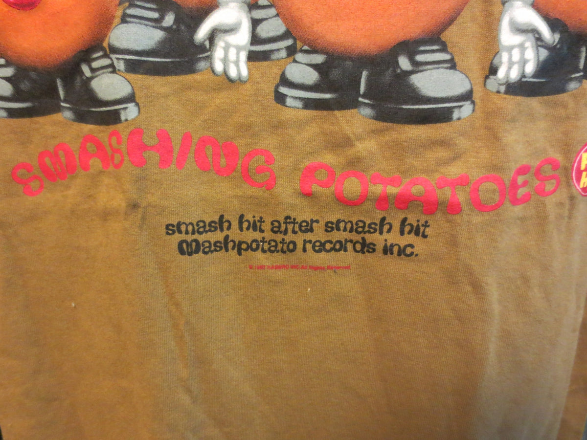 Mr. Potato Head Smashing Potatos Adult Brown Size L Large Tshirt - TshirtNow.net - 5
