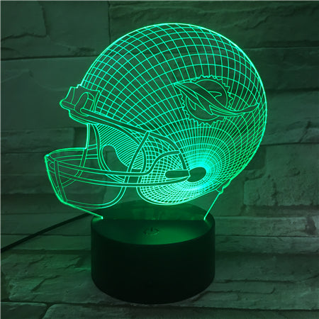 NFL MIAMI DOLPHINS 3D LED LIGHT LAMP