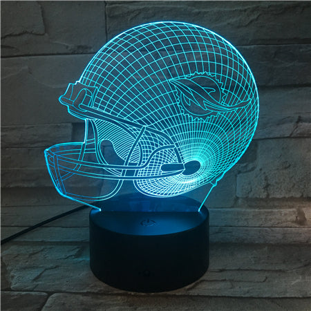 NFL MIAMI DOLPHINS 3D LED LIGHT LAMP