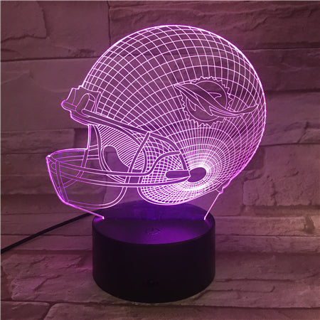 NFL MIAMI DOLPHINS 3D LED LIGHT LAMP