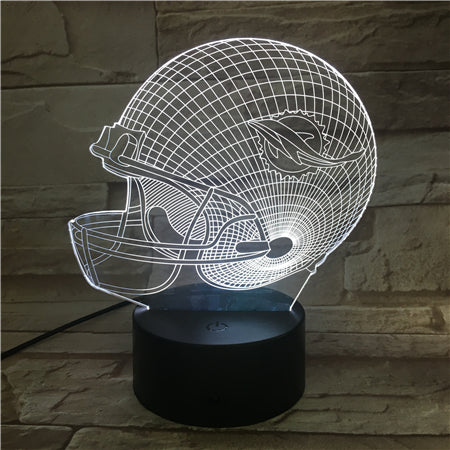 NFL MIAMI DOLPHINS 3D LED LIGHT LAMP