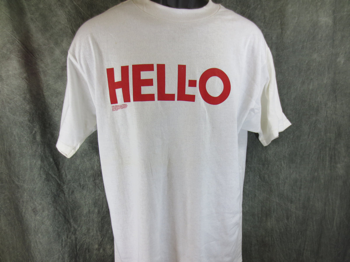Hell-O Logo Spoof Tshirt Size Large - TshirtNow.net - 2