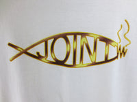 Thumbnail for Darwin Joint Spoof Logo White Tshirt Size L - TshirtNow.net - 3