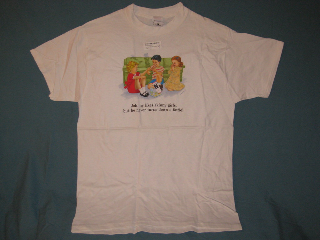 Childhood Johnny Likes Skinny Girls Tshirt - TshirtNow.net - 3