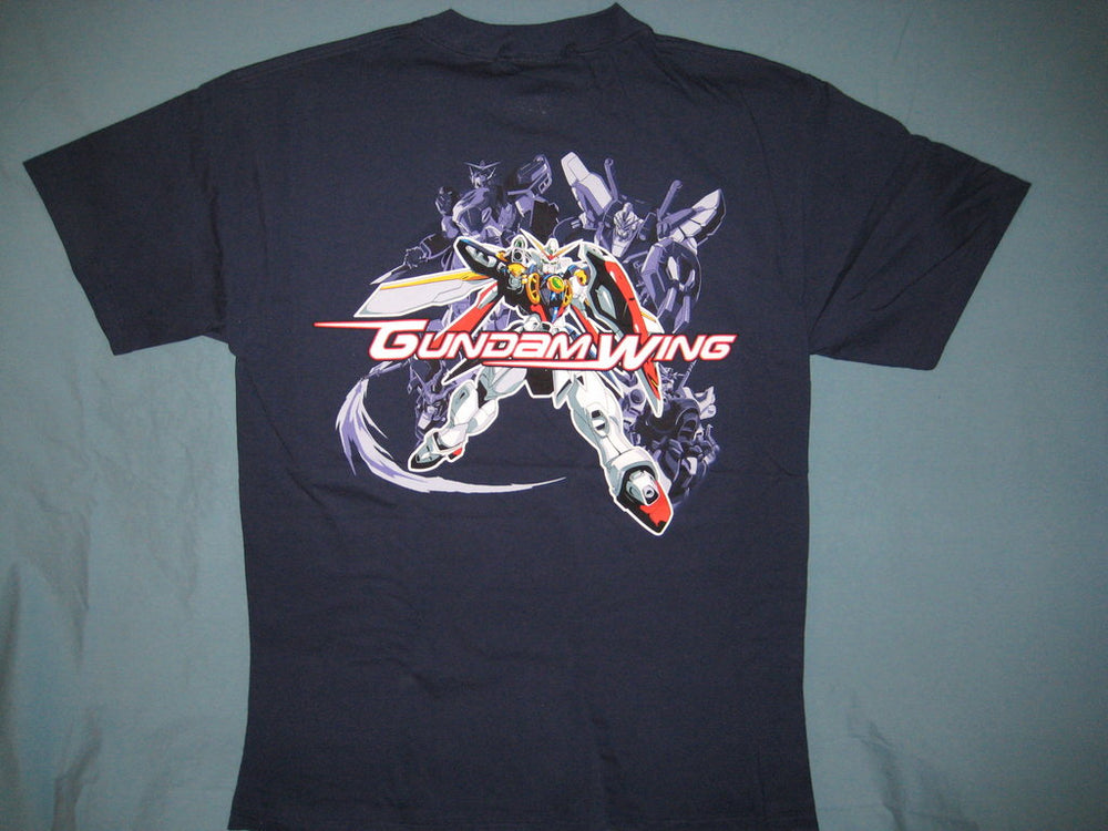 Gundam Wing Logo Blue Colored Tshirt Size L - TshirtNow.net - 1
