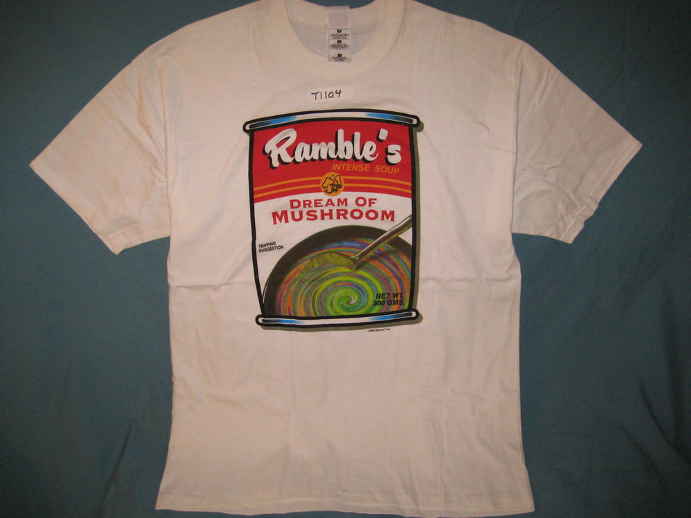 Ramble's Dream of Mushroom Adult White Size L Large Tshirt - TshirtNow.net - 1