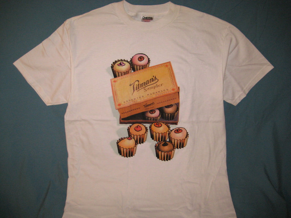 Titman's Sampler Adult White Size XL Extra Large Tshirt - TshirtNow.net - 1
