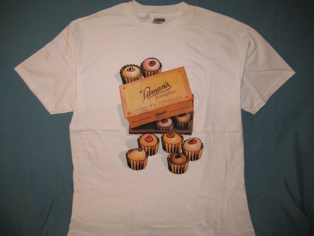 Titman's Sampler Adult White Size XL Extra Large Tshirt - TshirtNow.net - 1