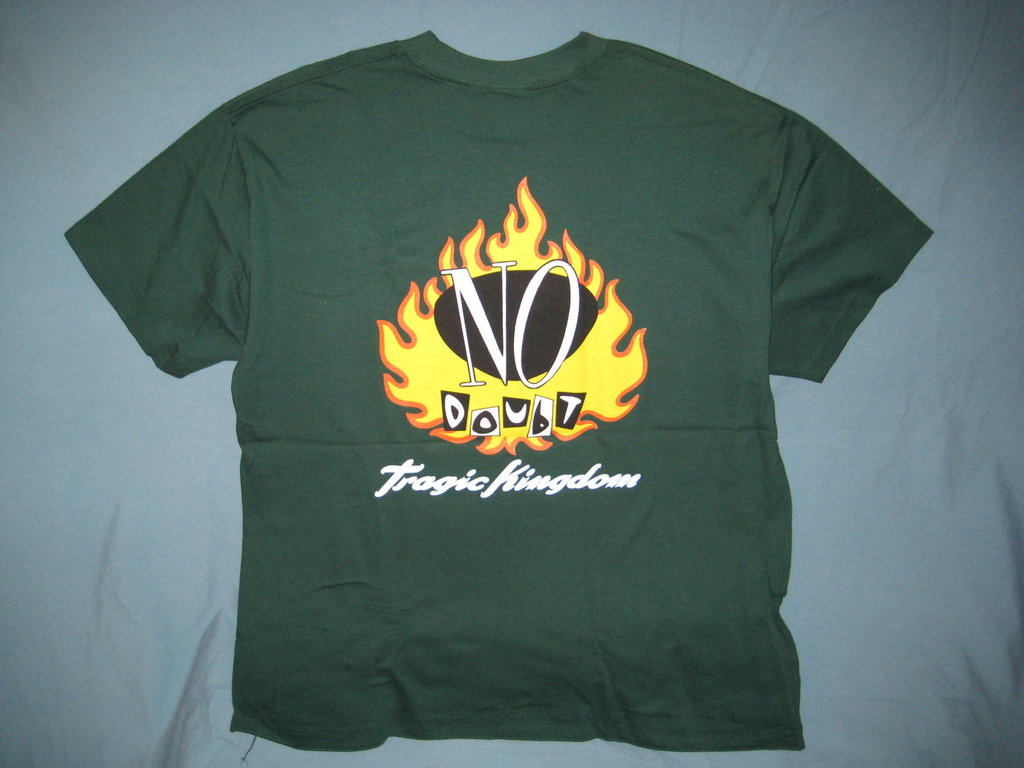 No Doubt Adult Green Size XL Extra Large Tshirt - TshirtNow.net - 3