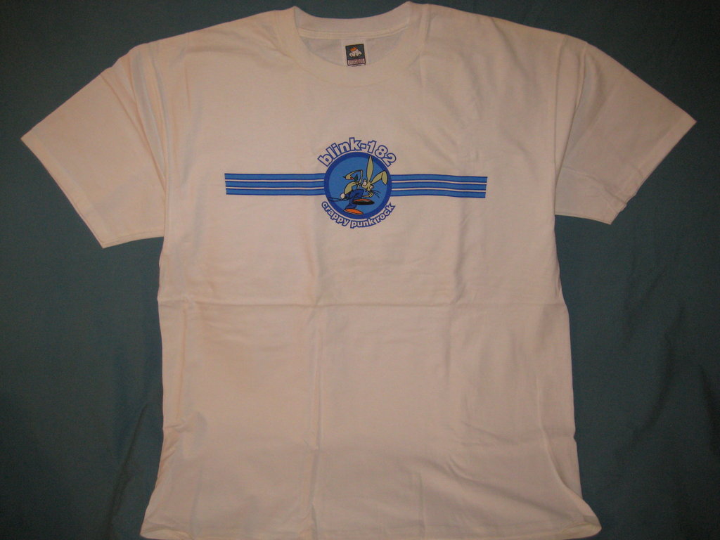 Blink 182 Crappy Punk Rock Adult White Size XL Tshirt - TshirtNow.net - 1
