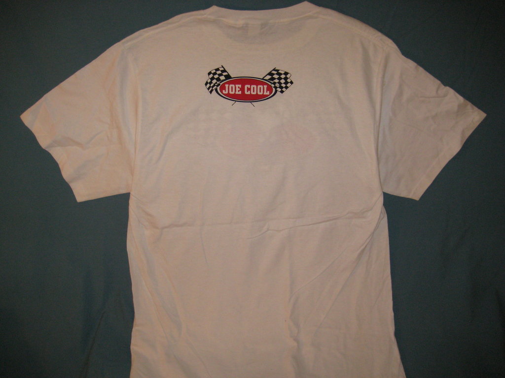 Peanuts Snoopy Joe Cool Checkered Flags White Tshirt Size XL - TshirtNow.net - 2