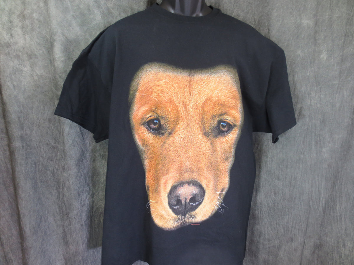 Golden Retriever Face Tshirt Black Tshirt - TshirtNow.net - 2