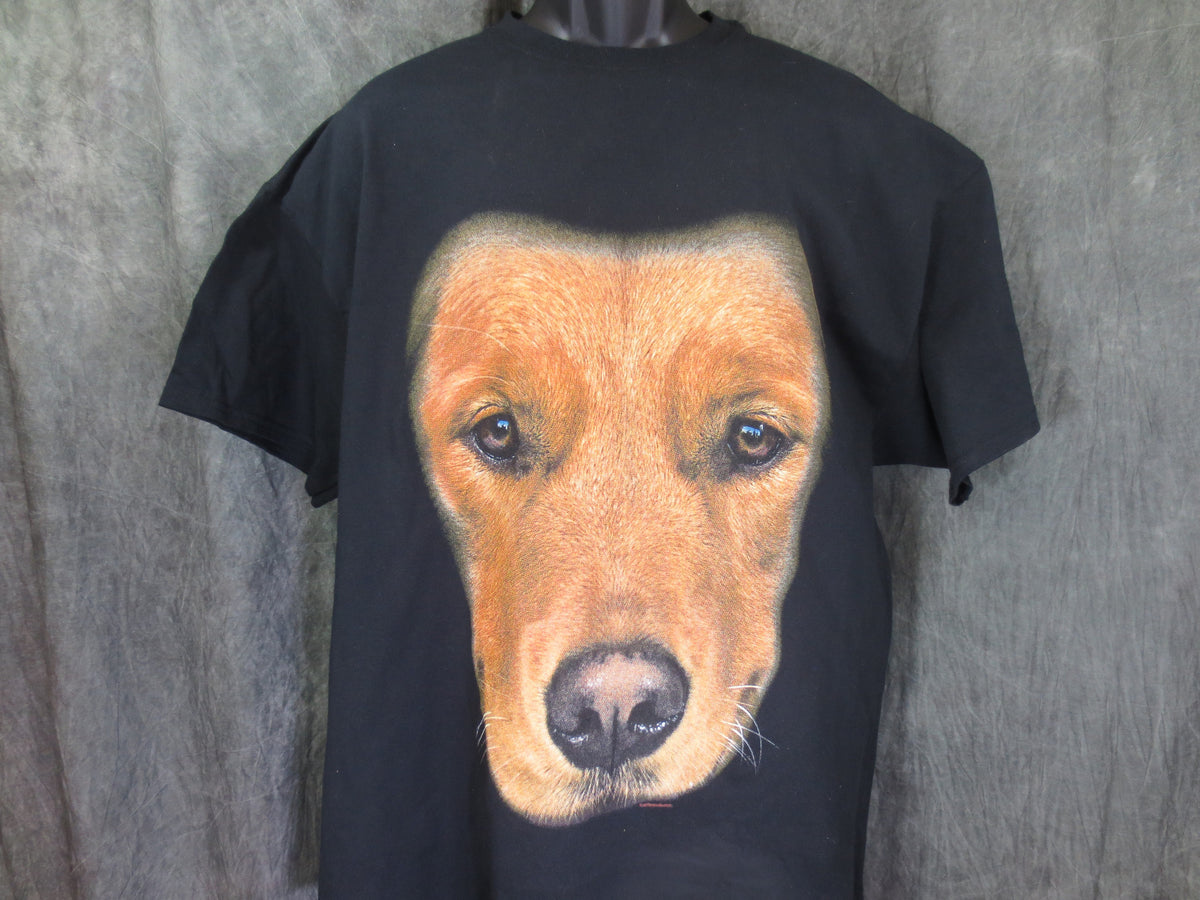 Golden Retriever Face Tshirt Black Tshirt - TshirtNow.net - 4